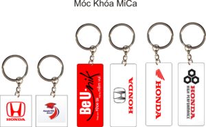 móc khóa quảng cáo mica